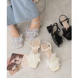 【25年春夏新作】スクエアトゥ フリル アンクルストラップ サンダル | DEMETER | 詳細画像30