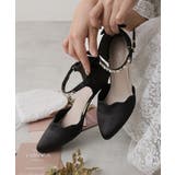 【25年春夏新作】パールビジュー アンクルストラップ オケージョンパンプス | DEMETER | 詳細画像4