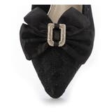 取り外しリボン付き グリッターレース素材 ポインテッドトゥ | DEMETER | 詳細画像30