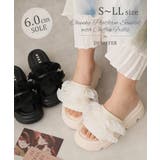 【25年春夏新作】厚底 プラットフォーム フリルサンダル | DEMETER | 詳細画像1