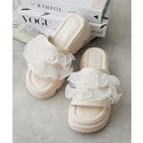 【25年春夏新作】厚底 プラットフォーム フリルサンダル | DEMETER | 詳細画像18