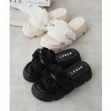 【25年春夏新作】厚底 プラットフォーム フリルサンダル | DEMETER | 詳細画像2