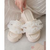 【25年春夏新作】厚底 プラットフォーム フリルサンダル | DEMETER | 詳細画像39