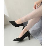 【25年秋冬新作】ポインテッドトゥ グリッター チュールパンプス | DEMETER | 詳細画像21 