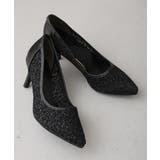 【25年秋冬新作】ポインテッドトゥ グリッター チュールパンプス | DEMETER | 詳細画像4 