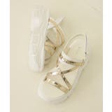 【24年春夏新作】厚底ソール メタリックストラップ バックバンド | DEMETER | 詳細画像14 