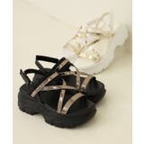 【24年春夏新作】厚底ソール メタリックストラップ バックバンド | DEMETER | 詳細画像2 