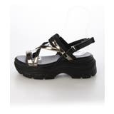 【24年春夏新作】厚底ソール メタリックストラップ バックバンド | DEMETER | 詳細画像22 