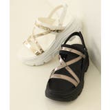 【24年春夏新作】厚底ソール メタリックストラップ バックバンド | DEMETER | 詳細画像3 