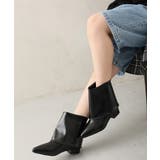 【25年秋冬新作】ポインテッドトゥ ショート カバーブーツ | DEMETER | 詳細画像14