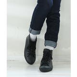 ブラック | シンプル☆ハイカット レインスニーカー | DEMETER