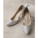 【25年春夏新作】8.0cm ピンヒール グリッター サイドオープン パンプス | DEMETER | 詳細画像10