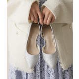 【25年春夏新作】8.0cm ピンヒール グリッター サイドオープン パンプス | DEMETER | 詳細画像11