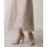 【25年春夏新作】8.0cm ピンヒール グリッター サイドオープン パンプス | DEMETER | 詳細画像17