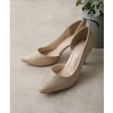 【25年春夏新作】8.0cm ピンヒール グリッター サイドオープン パンプス | DEMETER | 詳細画像20