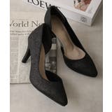 【25年春夏新作】8.0cm ピンヒール グリッター サイドオープン パンプス | DEMETER | 詳細画像3