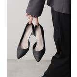 【25年春夏新作】8.0cm ピンヒール グリッター サイドオープン パンプス | DEMETER | 詳細画像4