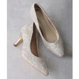 【25年春夏再販】グリッター×レース素材☆パールヒール オケージョンパンプス | DEMETER | 詳細画像14