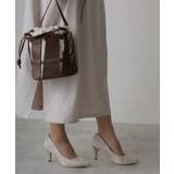 【25年春夏再販】グリッター×レース素材☆パールヒール オケージョンパンプス | DEMETER | 詳細画像23