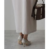 【25年春夏再販】グリッター×レース素材☆パールヒール オケージョンパンプス | DEMETER | 詳細画像24