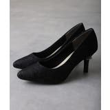 【25年春夏再販】グリッター×レース素材☆パールヒール オケージョンパンプス | DEMETER | 詳細画像3