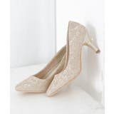 【25年春夏再販】グリッター×レース素材☆パールヒール オケージョンパンプス | DEMETER | 詳細画像52