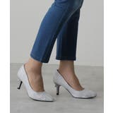 ゴールド | 【25年春夏再販】グリッター×レース素材☆パールヒール オケージョンパンプス | DEMETER