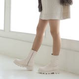 厚底ソール☆インヒール ストレッチ ミドルブーツ | DEMETER | 詳細画像14 