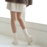 厚底ソール☆インヒール ストレッチ ミドルブーツ | DEMETER | 詳細画像15 