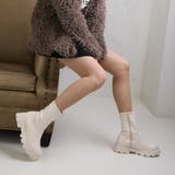 厚底ソール☆インヒール ストレッチ ミドルブーツ | DEMETER | 詳細画像19 