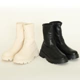 厚底ソール☆インヒール ストレッチ ミドルブーツ | DEMETER | 詳細画像21 