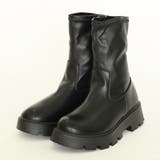 厚底ソール☆インヒール ストレッチ ミドルブーツ | DEMETER | 詳細画像22 