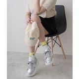 【25年春夏新作】厚底 デザインソール 麦穂柄シューレース スニーカー | DEMETER | 詳細画像17
