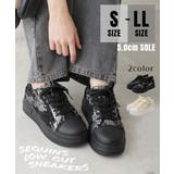 【25年春夏新作】厚底 スパンコール ローカット スニーカー | DEMETER | 詳細画像1 