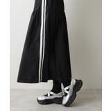 【25年春夏新作】厚底 スニーカーライク クロスゴム リボン パンプス | DEMETER | 詳細画像17