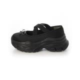 【25年春夏新作】厚底 スニーカーライク クロスゴム リボン パンプス | DEMETER | 詳細画像22