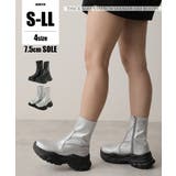 【24年秋冬新作】厚底 ストレッチ スニーカーライク ショートブーツ | DEMETER | 詳細画像1 