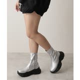 【24年秋冬新作】厚底 ストレッチ スニーカーライク ショートブーツ | DEMETER | 詳細画像14 