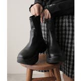 【24年秋冬新作】厚底 ストレッチ スニーカーライク ショートブーツ | DEMETER | 詳細画像4 