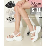 【24年春夏新作】軽量厚底 ボリュームソール 細ストラップ | DEMETER | 詳細画像1 