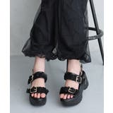 【26年春夏新作】軽量厚底 チュールベルト バックバンド スポーツサンダル | DEMETER | 詳細画像19