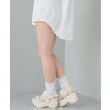 【26年春夏新作】軽量厚底 チュールベルト バックバンド スポーツサンダル | DEMETER | 詳細画像30