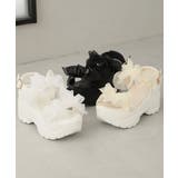 【26年春夏新作】軽量厚底 チュールリボン ダブルベルト | DEMETER | 詳細画像17 