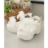 【26年春夏新作】軽量厚底 チュールリボン ダブルベルト | DEMETER | 詳細画像26 