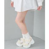 【26年春夏新作】軽量厚底 チュールリボン ダブルベルト | DEMETER | 詳細画像49 