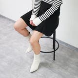 7.5cm☆ポインテッドトゥ ウェッジソール ショートブーツ | DEMETER | 詳細画像10 