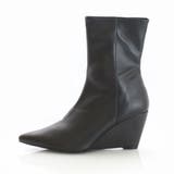 7.5cm☆ポインテッドトゥ ウェッジソール ショートブーツ | DEMETER | 詳細画像17 