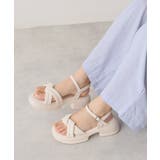 軽量厚底 クロスデザイン アンクルストラップ | DEMETER | 詳細画像14