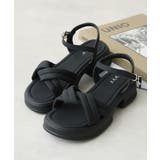 軽量厚底 クロスデザイン アンクルストラップ | DEMETER | 詳細画像3