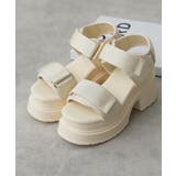 【25年春夏新作】厚底 プラットフォーム ベルクロ サンダル | DEMETER | 詳細画像22